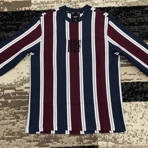Huf, vertical striped shirt amazing condition